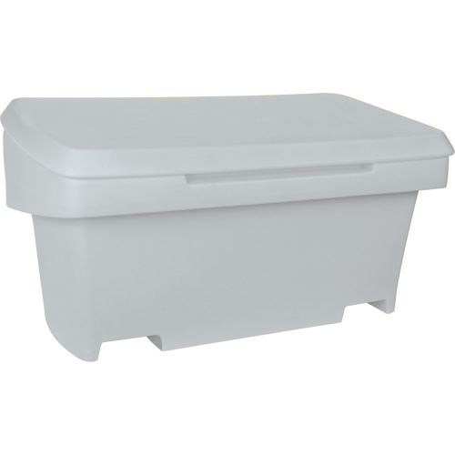 Heavy-Duty Outdoor Salt and Sand Storage Container, 24" x 48" x 24", 10 cu. Ft., Grey Groupe Generik