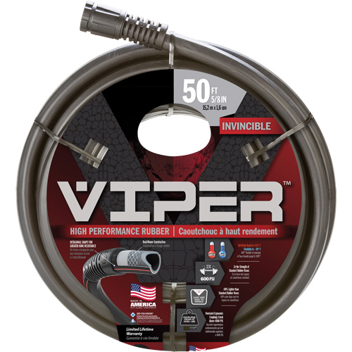 Viper&reg; High Performance Hose, Rubber, 5/8" dia. x 50' Groupe Generik