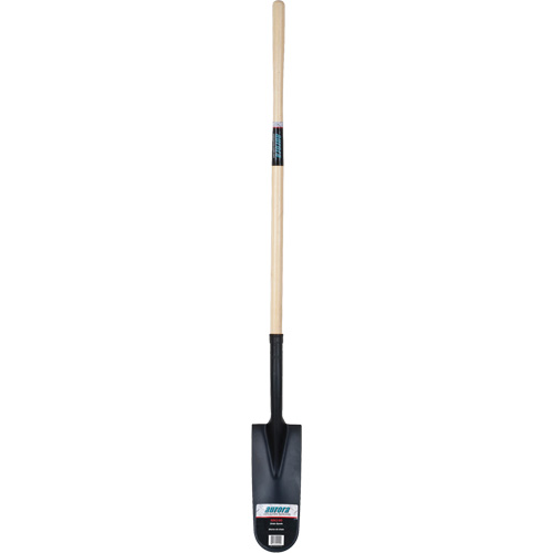 Heavy-Duty Drain Spade, Carbon Steel, 16" x 6" Blade, 45" L, Straight Handle Groupe Generik