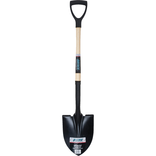 Round Point Shovel, Tempered Steel Blade, Hardwood, D-Grip Handle Groupe Generik