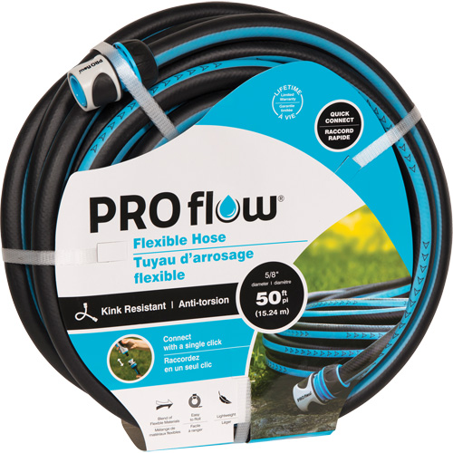 Flexible Hose, Plastic, 5/8" dia. x 100' Groupe Generik