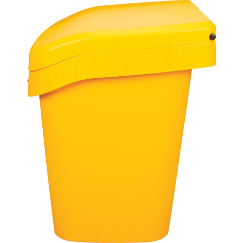 Salt & Sand Storage Bins, With Hasp, 21" x 27" x 26", 4.24 cu. ft., Yellow Groupe Generik