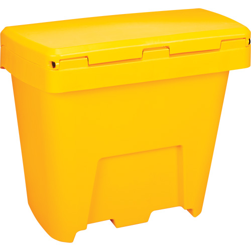 Salt & Sand Storage Bins, With Hasp, 21" x 27" x 26", 4.24 cu. ft., Yellow Groupe Generik