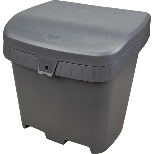 Bacs d'entreposage pour sel & sable, Avec Moraillon, 21" x 27" x 26", 4,24 pi³, Gris Groupe Generik