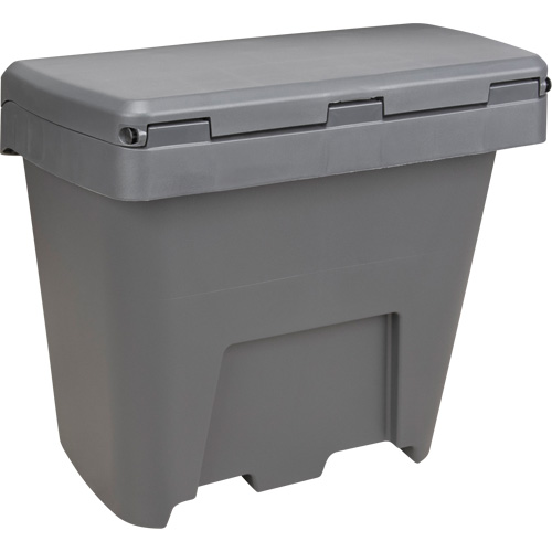 Bacs d'entreposage pour sel & sable, Avec Moraillon, 21" x 27" x 26", 4,24 pi³, Gris Groupe Generik