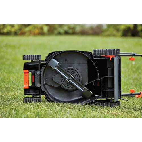 Lawn Mower with Comfort Grip Handle, Push Walk-Behind, Electric, 15" Cutting Width Groupe Generik