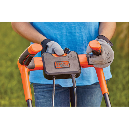 Lawn Mower with Comfort Grip Handle, Push Walk-Behind, Electric, 17" Cutting Width Groupe Generik