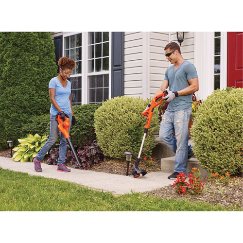 Max* String Trimmer/Edger & Hard Surface Sweeper Combo Kit, 10", Battery Powered, 20 V Groupe Generik
