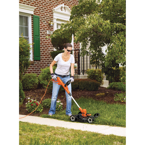 3-in-1 Compact Mower, Push Walk-Behind, Electric, 12" Cutting Width Groupe Generik