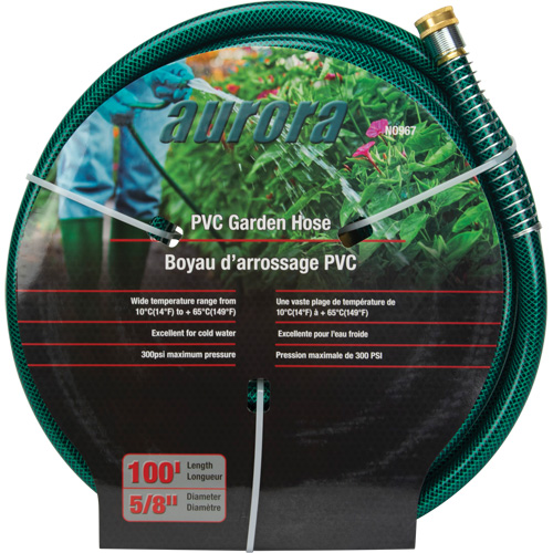 Tuyau de jardin, PVC, 5/8" dia x 100' Groupe Generik