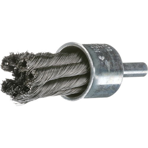 Knot Wire End Brush, 1" Dia., 0.02" Wire Dia., 1/4" Shank Groupe Generik