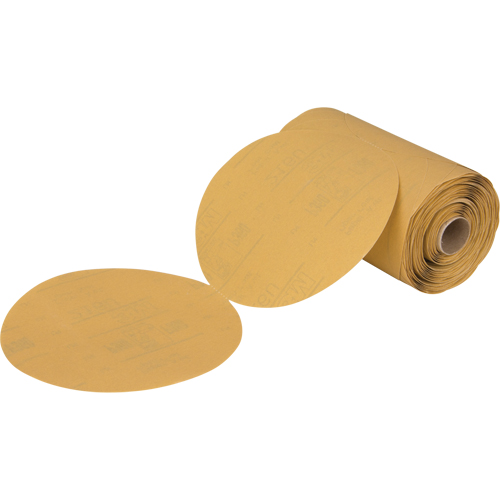 Rouleau de disques abrasifs dor&eacute;s en papier Stikit 216U, 6" dia., Grain P360, Oxyde d'aluminium Groupe Generik