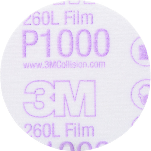 Gold Hookit Disc, 3" Dia., P1000 Grit, Aluminum Oxide, C-Weight Groupe Generik