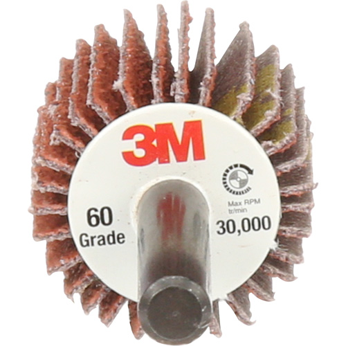 Flap Disc 747D, Aluminum Oxide/Ceramic, 60X Grit, 1" x 1" x 1/4" Groupe Generik