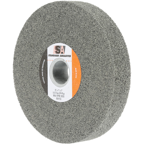 Meule &agrave; usage g&eacute;n&eacute;ral Standard Abrasives, 6" x 1", Arbre de 1", Carbure de silicium Groupe Generik