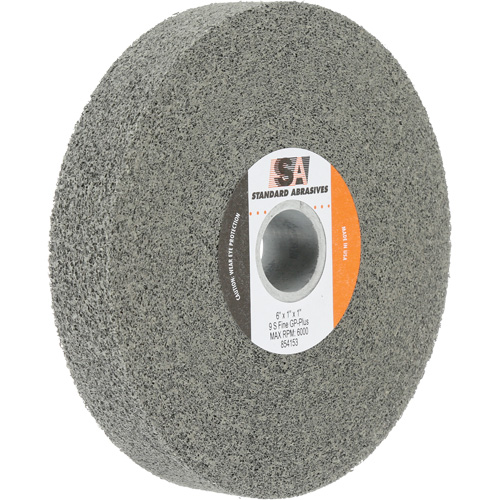 Meule &agrave; usage g&eacute;n&eacute;ral Standard Abrasives, 6" x 1", Arbre de 1", Carbure de silicium Groupe Generik