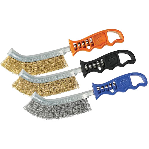 Brass Coated Steel Scratch Brush, 9-5/8" Long Groupe Generik