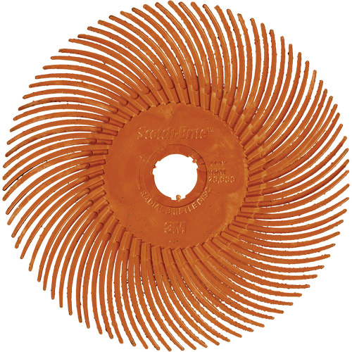 Brosse radiale en soies de pr&eacute;cision type C PN-RB Scotch-Brite, C&eacute;ramique, Grain 80+, 2" dia. Groupe Generik