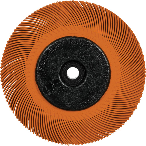 Scotch-Brite Type C Precision Radial Bristle Brush PN-RB with Flange, Ceramic, 80+ Grit, 7-5/8" Dia. Groupe Generik