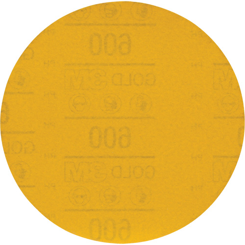 Disque abrasif dor&eacute; Hookit 09260, dia 6", Grain 600, Oxyde d'aluminium, Poids C Groupe Generik