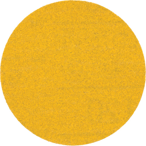 Hookit Gold Abrasive Disc, 3" Dia., 120 Grit, Aluminum Oxide, C Weight Groupe Generik