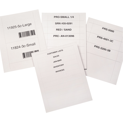 Bin Buddy Label Holders, 48" L x 8" W Groupe Generik