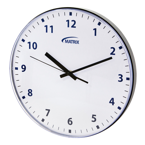 Horloge 12 h, Analogique, &agrave; piles, 12-3/4", Noir Groupe Generik