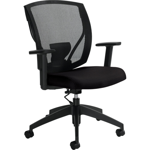 Chaises de travail, Tissu, Noir, Capacit&eacute; 300 lb Groupe Generik
