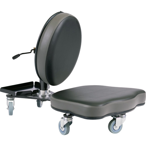 Flex Ergonomic Chair, Vinyl, Black/Grey Groupe Generik