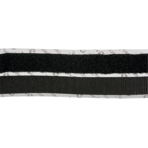 Attache, Boucle et crochet, 15' x 3/4", Adh&eacute;sif, Noir Groupe Generik