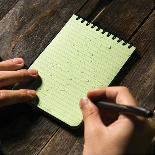 Pocket Top-Spiral Notebook, Soft Cover, Green, 100 Pages, 4" W x 6" L Groupe Generik