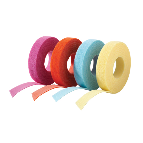 Ruban pour gestion des c&acirc;bles One-Wrap, Boucle et crochet, 25 vg x 3/4", Auto-aggripant, Aqua Groupe Generik