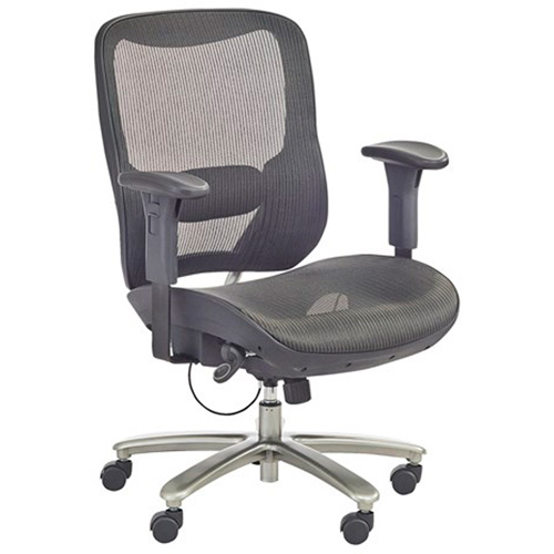 Chaise &eacute;conomique pour personnes de taille forte ou grandes, Mailles, Noir, Capacit&eacute; 450 lb Groupe Generik