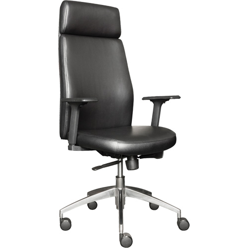 Activ Series High Back Executive Chair, Polyurethane/Vinyl, Black, 275 lbs. Capacity Groupe Generik