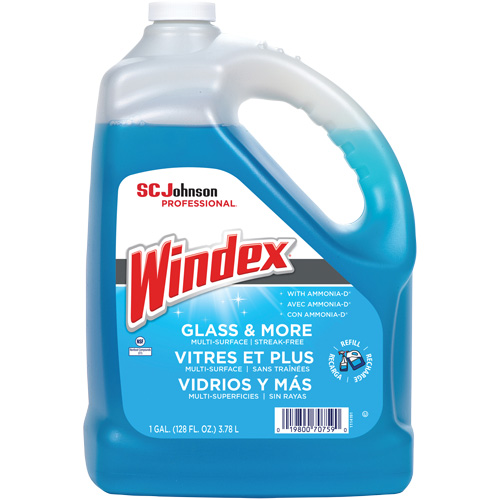 Nettoyant pour vitres Windex avec Ammoniac-D, 3,8 L, Cruche Groupe Generik