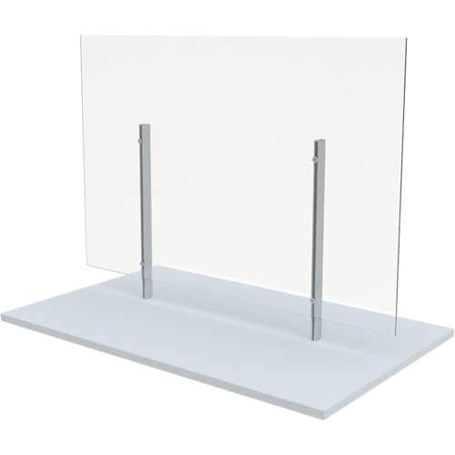 Freestanding Board Mount Sneeze Guard, 36" W x 36" H Groupe Generik