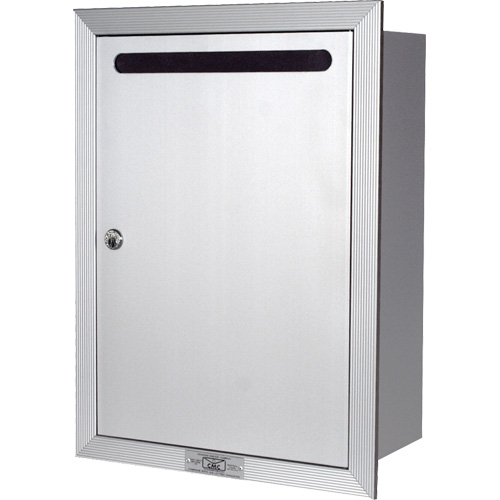Recessed Collection Box, Wall -Mounted, 16-3/16" x 11-3/4", Aluminum Groupe Generik