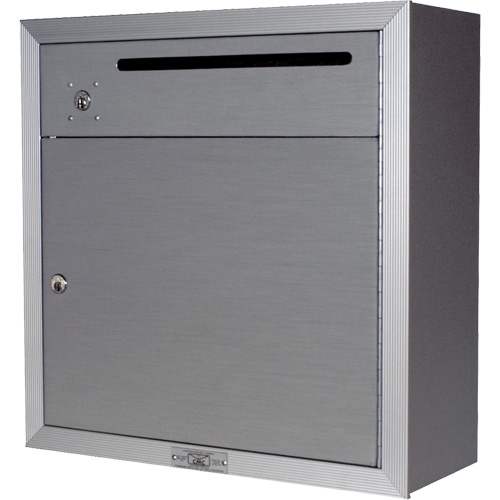 Boîte de collecte, Fixation En surface, 12-3/4" x 16-3/8", 2 portes, Aluminium Groupe Generik