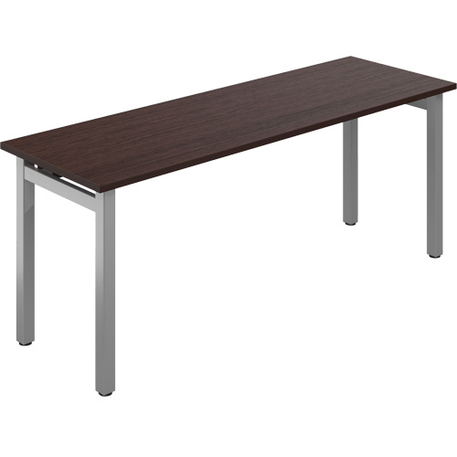 Newland Table Desk, 29-7/10" L x 72" W x 29-3/5" H, Dark Brown Groupe Generik