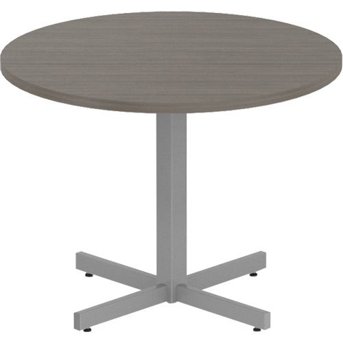 Table ronde &agrave; hauteur r&eacute;glable Newland, 36" lo x 36" la x 29" h, Dessus de 1", Stratifi&eacute;, Brun Groupe Generik
