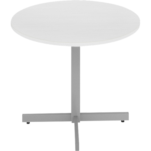 Table ronde &agrave; hauteur r&eacute;glable Newland, 36" lo x 36" la x 29" h, Dessus de 1", Stratifi&eacute;/Polypropyl&egrave;ne, Blanc Groupe Generik