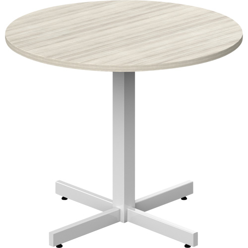 Table ronde &agrave; hauteur r&eacute;glable Newland, 36" lo x 36" la x 29" h, Dessus de 1", Stratifi&eacute;, Havane Groupe Generik