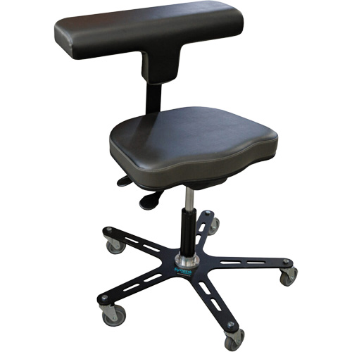 Chaise ergonomique industrielle VEGA-T, Mobile, Ajustable Hauteur, Capacit&eacute; 280 lb Groupe Generik