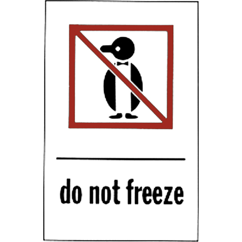 &eacute;tiquettes pour traitement sp&eacute;cial Do Not Freeze, 6" lo x 4" la, Rouge/blanc Groupe Generik