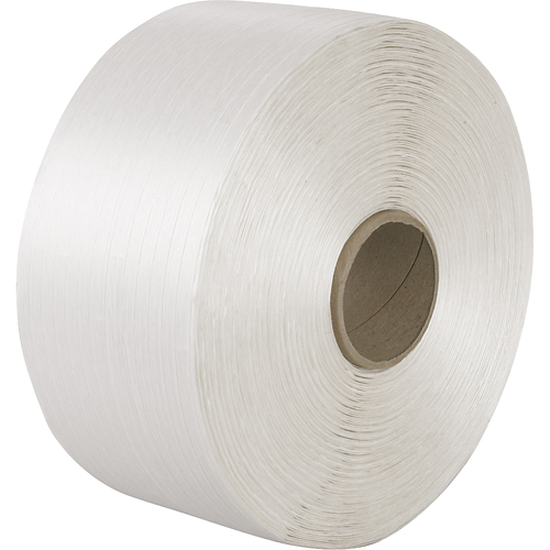 Woven Cord Strapping, Polyester Cord, 5/8" W x 3000' L, Manual Grade Groupe Generik