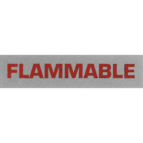 "Flammable" Special Handling Labels, 5" L x 2" W, Black on Red Groupe Generik