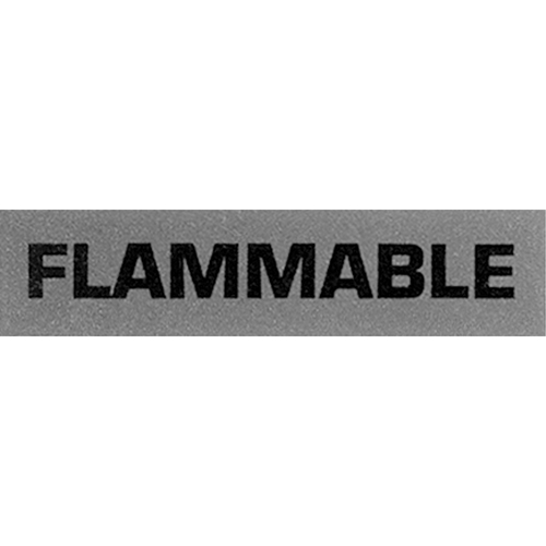 "Flammable" Special Handling Labels, 5" L x 2" W, Black on Red Groupe Generik