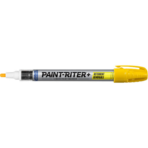 Paint-Riter&reg;+ Detergent Removable Paint Marker, Liquid, Yellow Groupe Generik