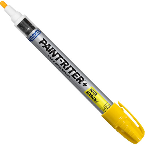 Marqueur &agrave; la peinture nettoyable &agrave; l'eau Paint-Riter+, Liquide, Jaune Groupe Generik
