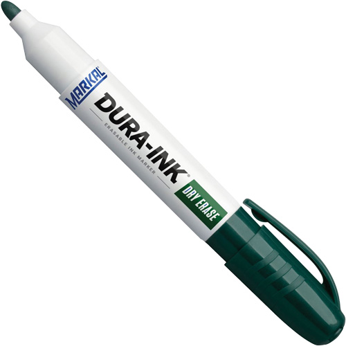 Dura-Ink&reg; Dry Erase Ink Markers, Green, Bullet Tip Groupe Generik